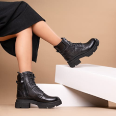 Botki damskie Motiva Noir Rebel Step